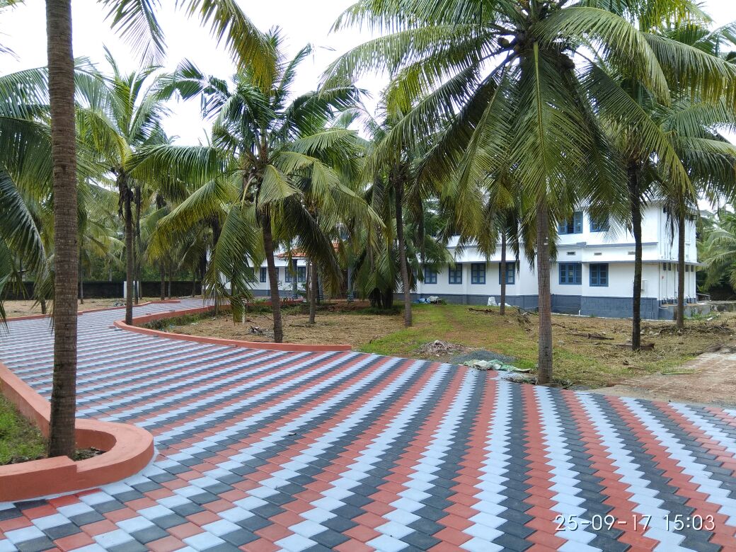 Path within the hostel campus